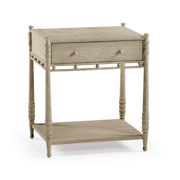 Morris Bedside Table Greyed Oak