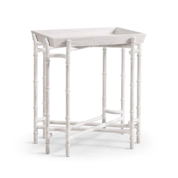 Bamburgh End Table in Whitened Oak