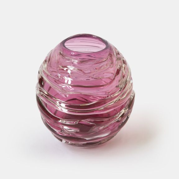 Strata Vase/Votive - Rose