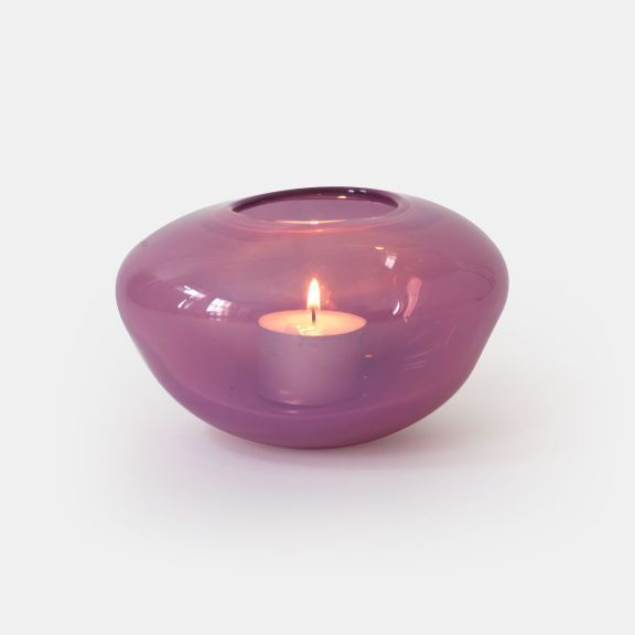 Pebble Votive - Damson Opaque