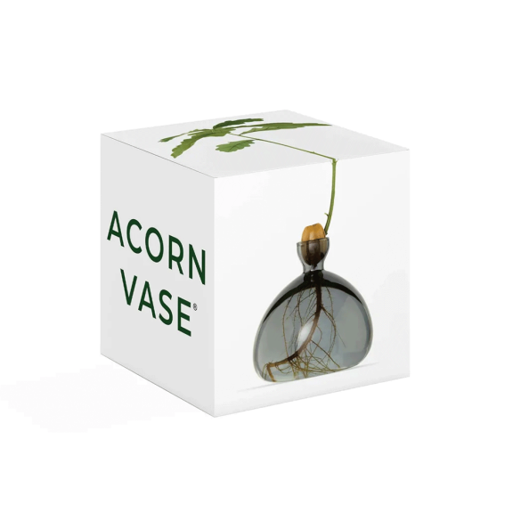Acorn Vase - Smoke Grey