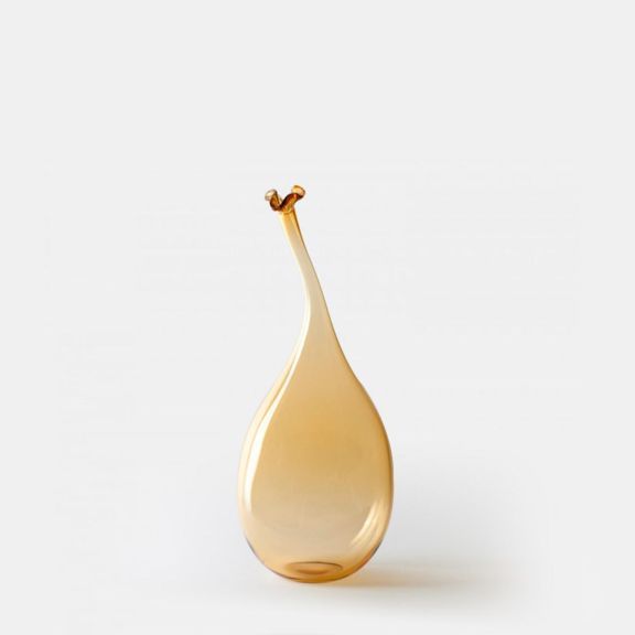 Wonky Bottle Medium - Amber
