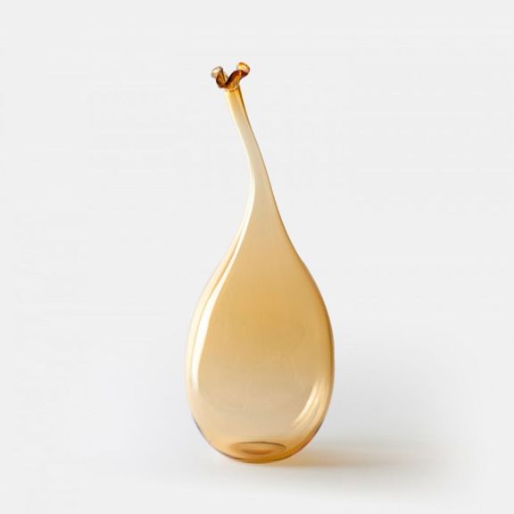 Wonky Bottle Large - Amber