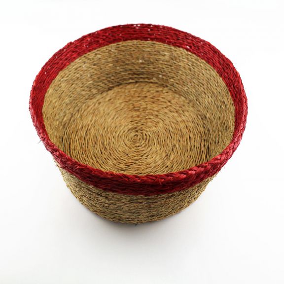 Large Woven Bowl - Rouge