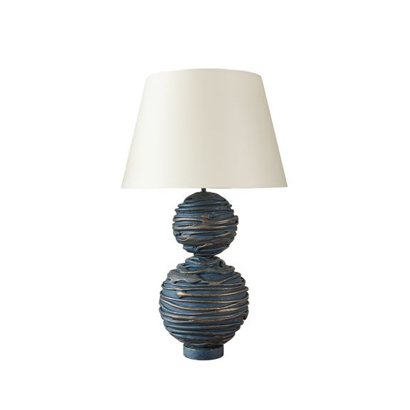 Elvaston Table Lamp in Willie's Blue