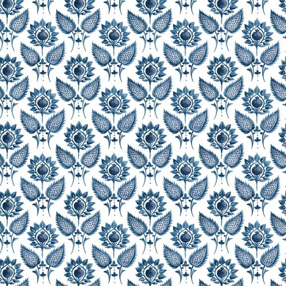 Medici Flower - Indigo