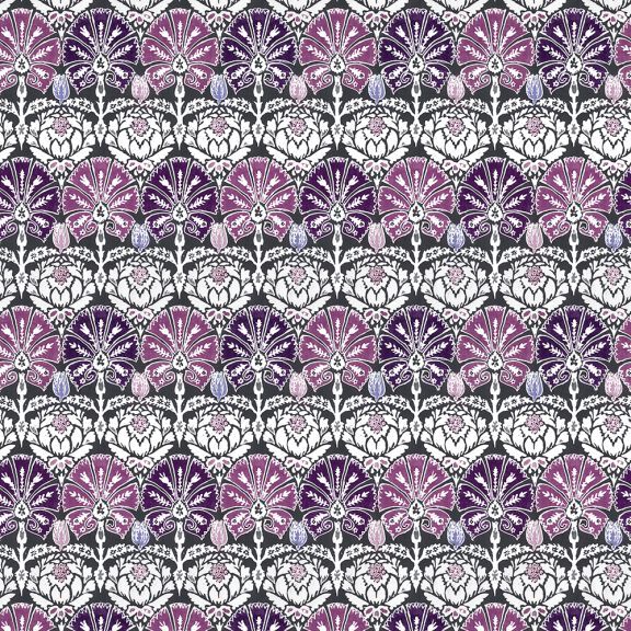 Ottoman Damask - Aubergine