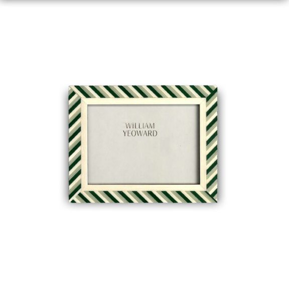 Forest/Cream Rick Rack Frame - 4" x 6"