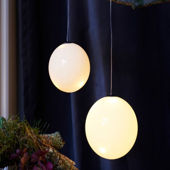 Opaque Glass Round Bauble