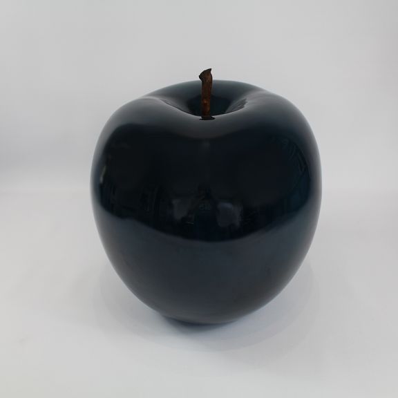 Extra Large Petrol Ceramic Apple