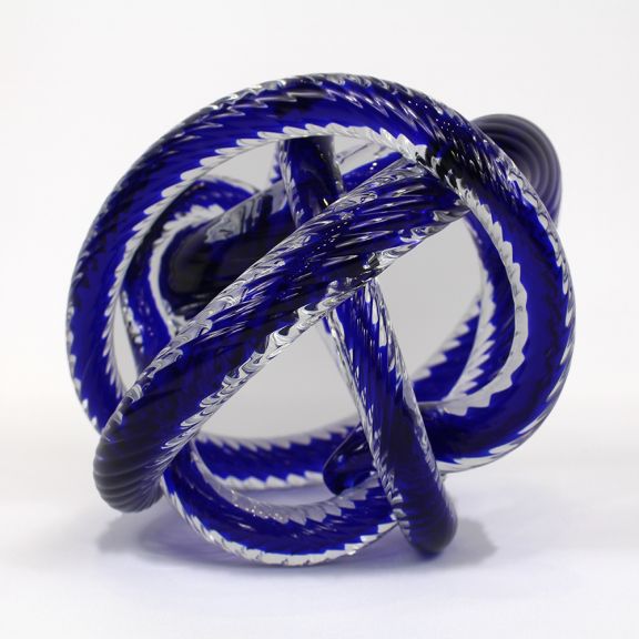 Large Blue Crystal Knot