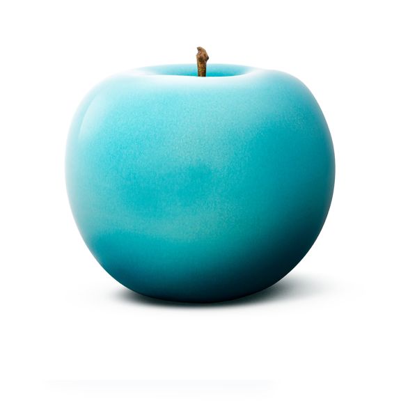 Super Extra Turquoise Ceramic Apple