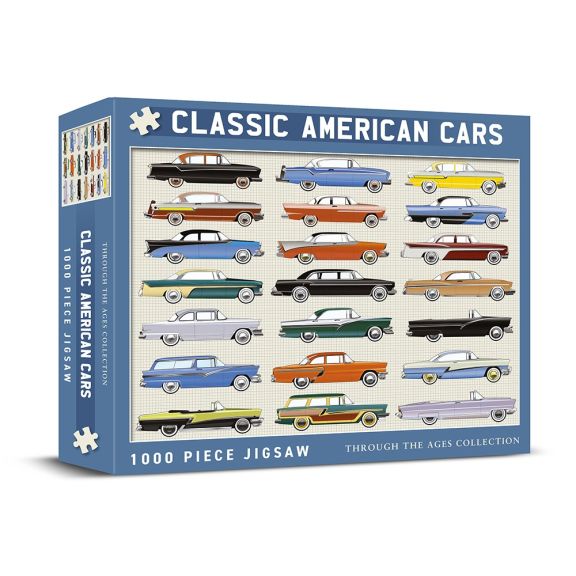 Classic American Cars 1000 Piece Jigsaw