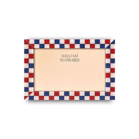 Rouge & Navy Check Frame - 5'' x 7''