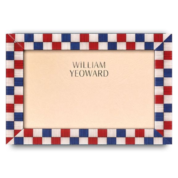 Rouge & Navy Check Frame - 8'' x 10''