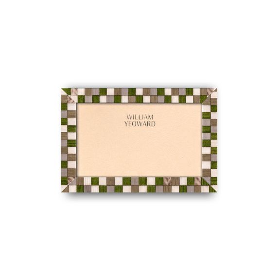 Khaki Check Frame- 4'' x 6'