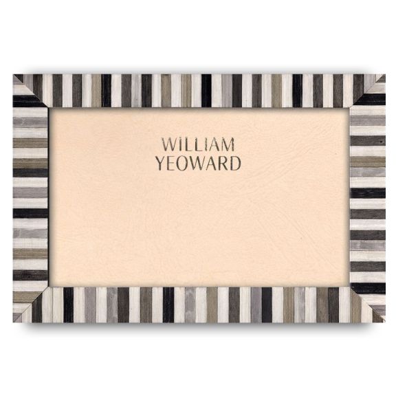 Khaki Candy Stripe Frame - 8'' x 10"