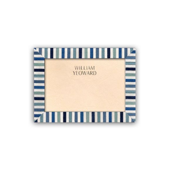 Teal Candy Stripe Frame- 5'' x 7''