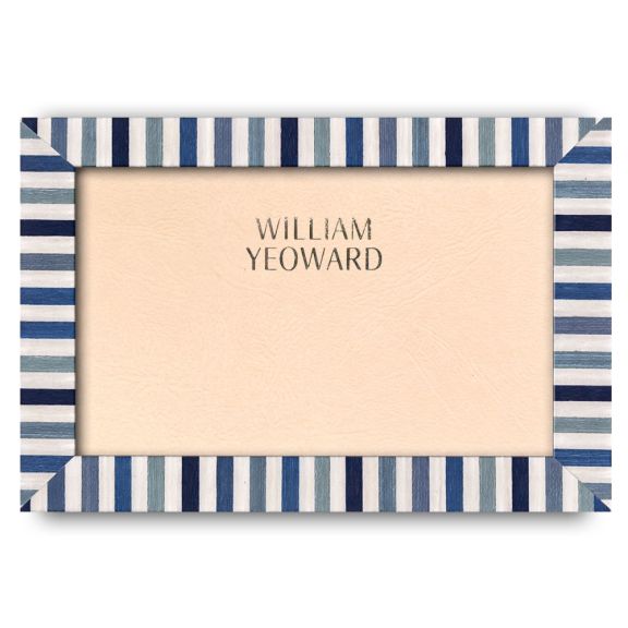 Teal Candy Stripe Frame 8'' x 10"