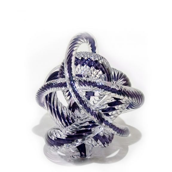 Large Purple Crystal Knot