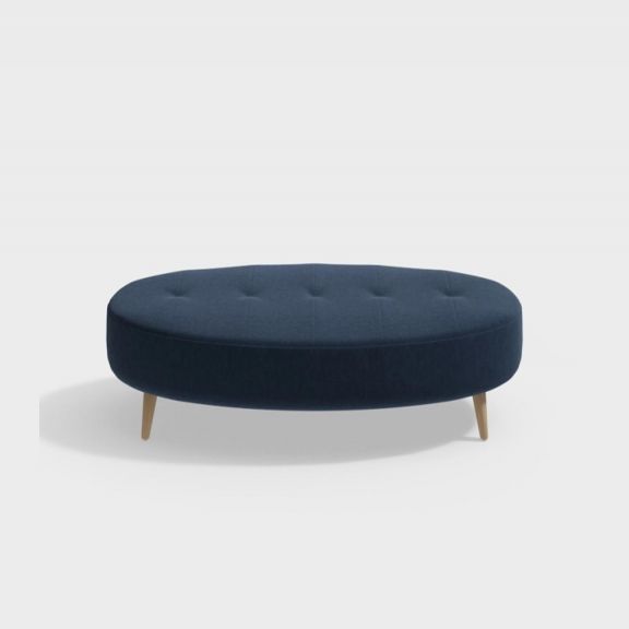 Linford Oval Ottoman Small