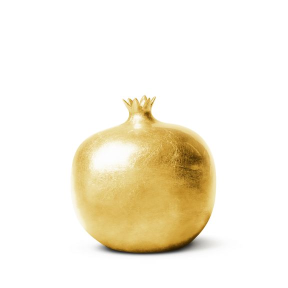 Medium Gold Ceramic Pomegranate