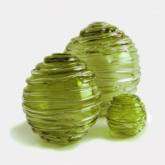 Strata Large Vase - Moss