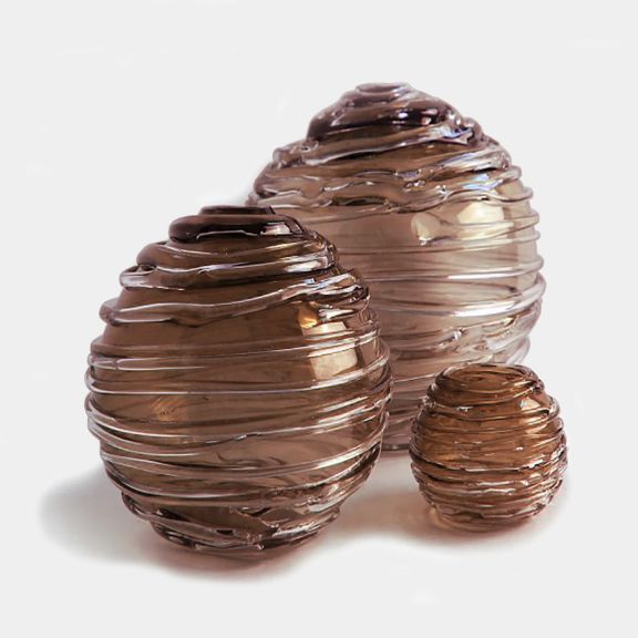 Strata Medium Vase - Tea