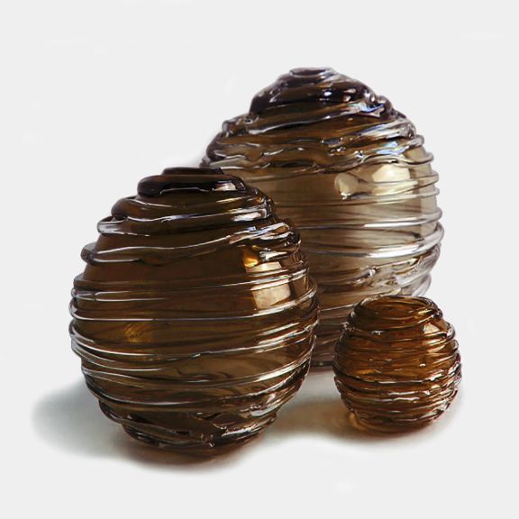 Strata Medium Vase - Topaz