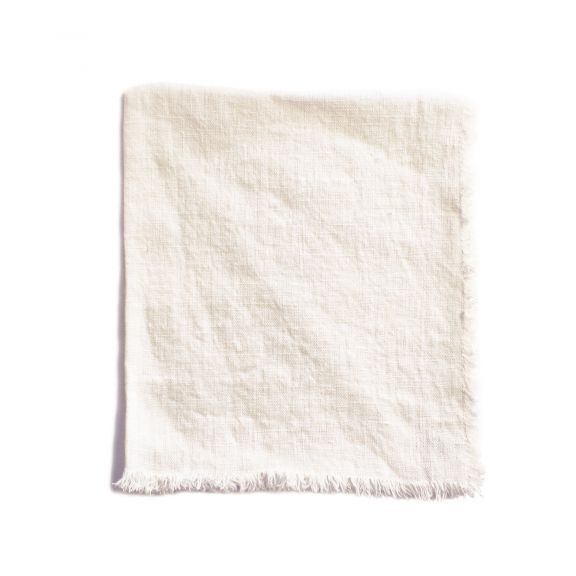 Linen Napkin With Frayed Edge - Bride