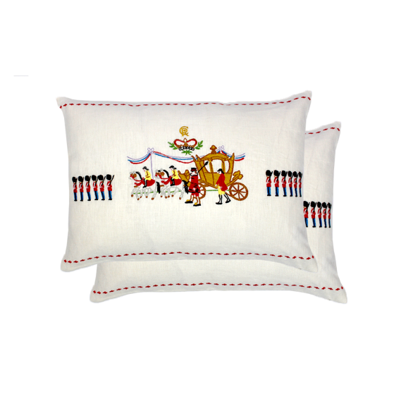 King Charles III Coronation 50x35 Cushion