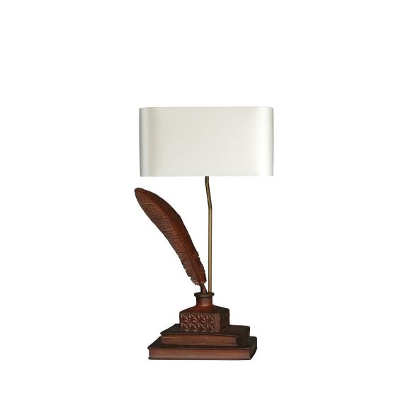 Tom Table Lamp Leather Finish
