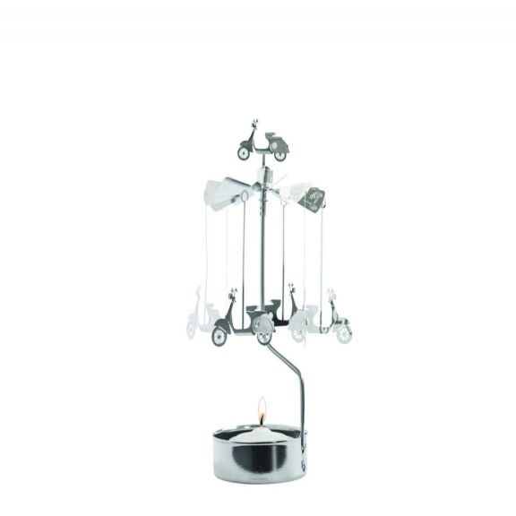 Vespa Candle Spinner Silver