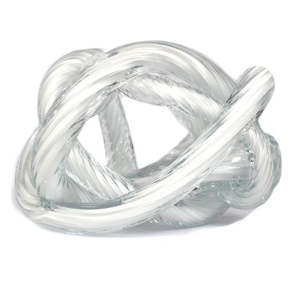 Large White Crystal Knot