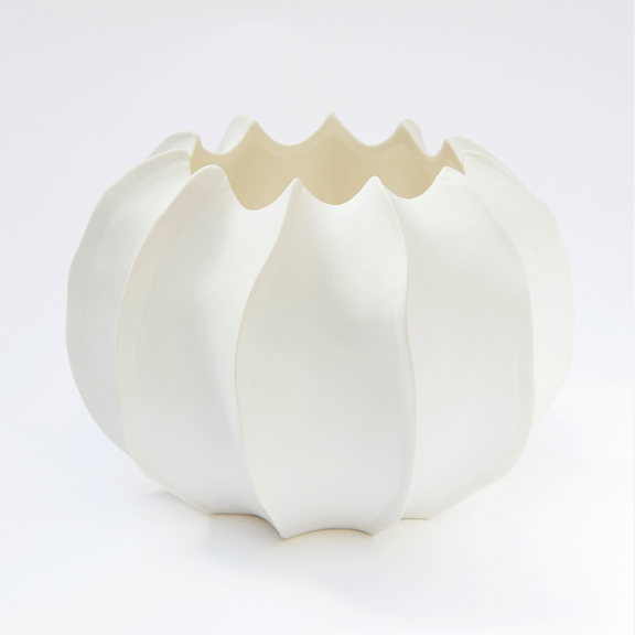 White Porcelain Pumpkin Vase
