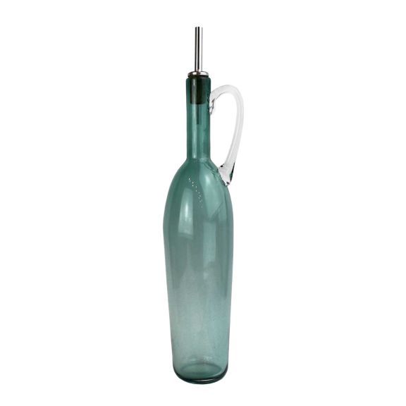 Olive Oil Bottle With Handle - Fir Green