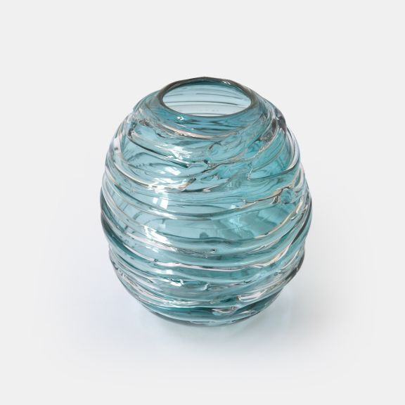 Strata Vase/Votive - Turquoise