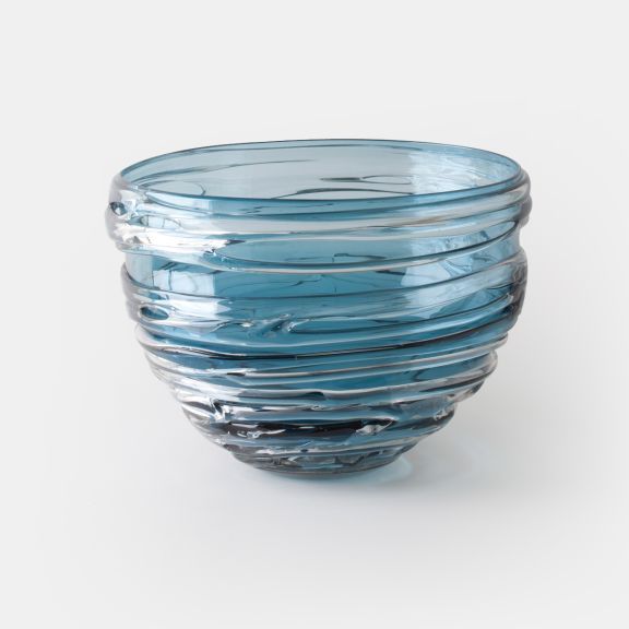 Strata Bowl, Lrg - Steel Blue