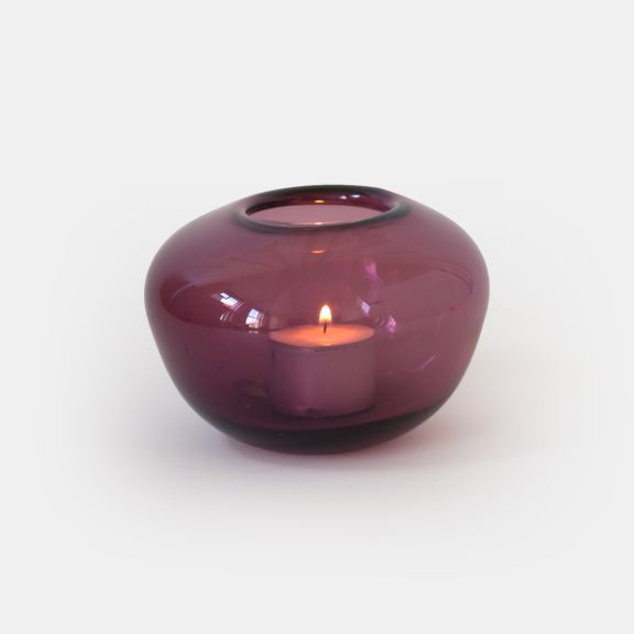 Pebble Votive - Burgundy
