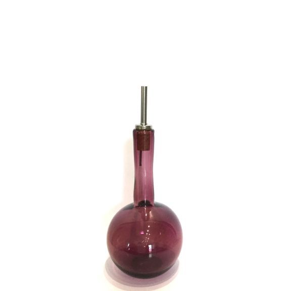 Olive Oil Bottle, Spherical - Burgundy