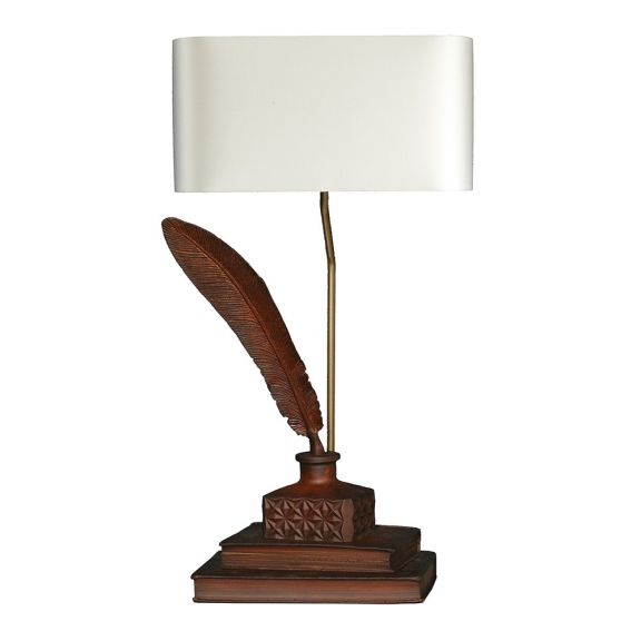 Tom Table Lamp Leather Finish