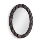 Saunton Mirror in Charcoal Finish on Poplar