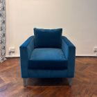 Shoreville Shallow Armchair in Trevi Peacock Velvet