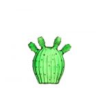 Cactus Vase - Olive Green