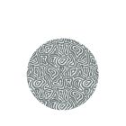 Coralia - Silver 200cm Circular Rug