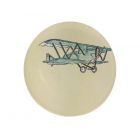 Decorative Plate - Blue Aeroplane