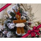 Gingerbread Girl Knitted Ornament