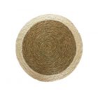 Woven Round Placemat - White