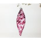 Icicle Art Glass Bauble - Ruby