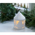 White Ceramic Christmas Tree Lantern